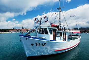 Ribji pikniki z barko Zlatoperko Barka Zlatoperka